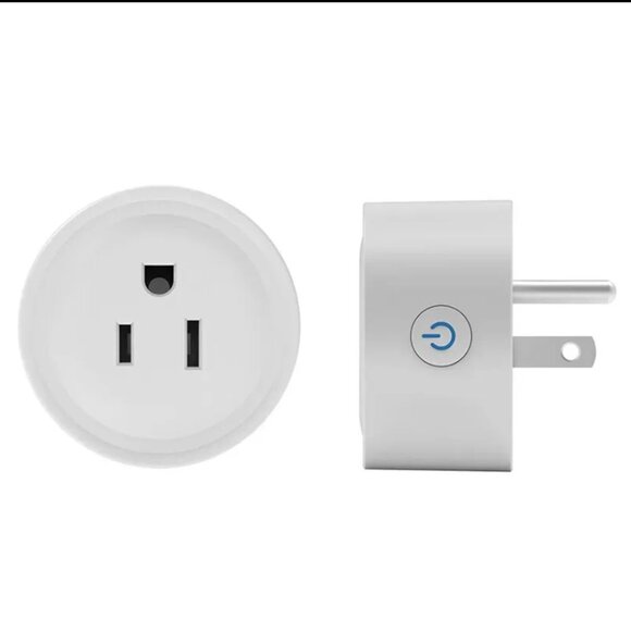 NEW Mini Wifi Smart White Plug Outlet Switch Socket Voice Control Compatible NIB - Picture 1 of 7